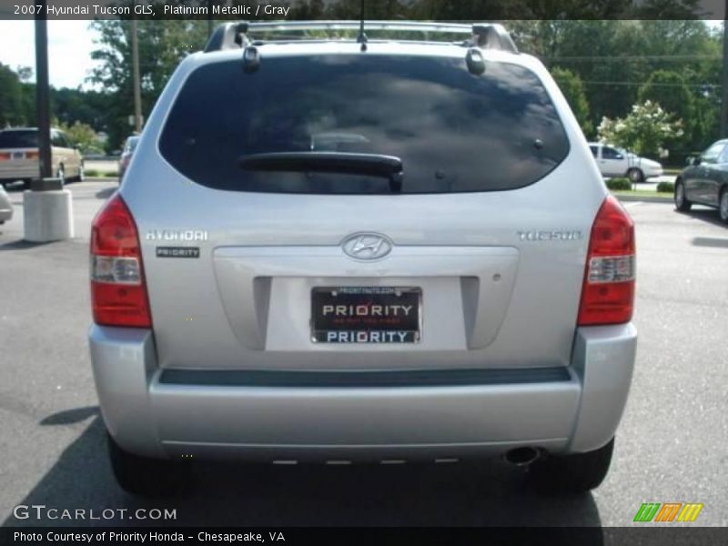 Platinum Metallic / Gray 2007 Hyundai Tucson GLS