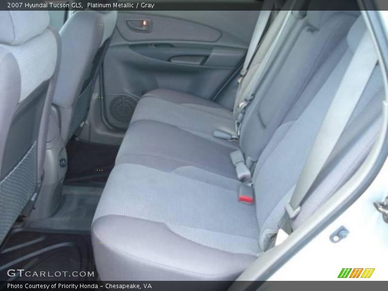 Platinum Metallic / Gray 2007 Hyundai Tucson GLS