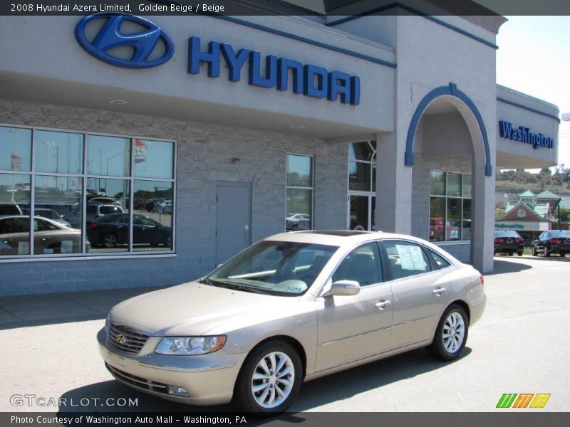 Golden Beige / Beige 2008 Hyundai Azera Limited