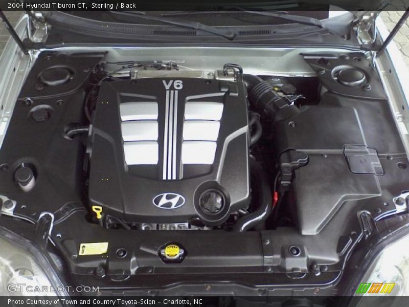 Sterling / Black 2004 Hyundai Tiburon GT