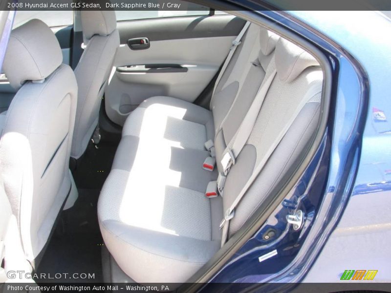 Dark Sapphire Blue / Gray 2008 Hyundai Accent GLS Sedan