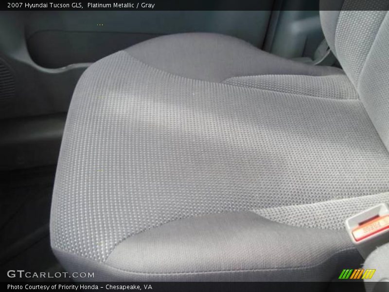 Platinum Metallic / Gray 2007 Hyundai Tucson GLS