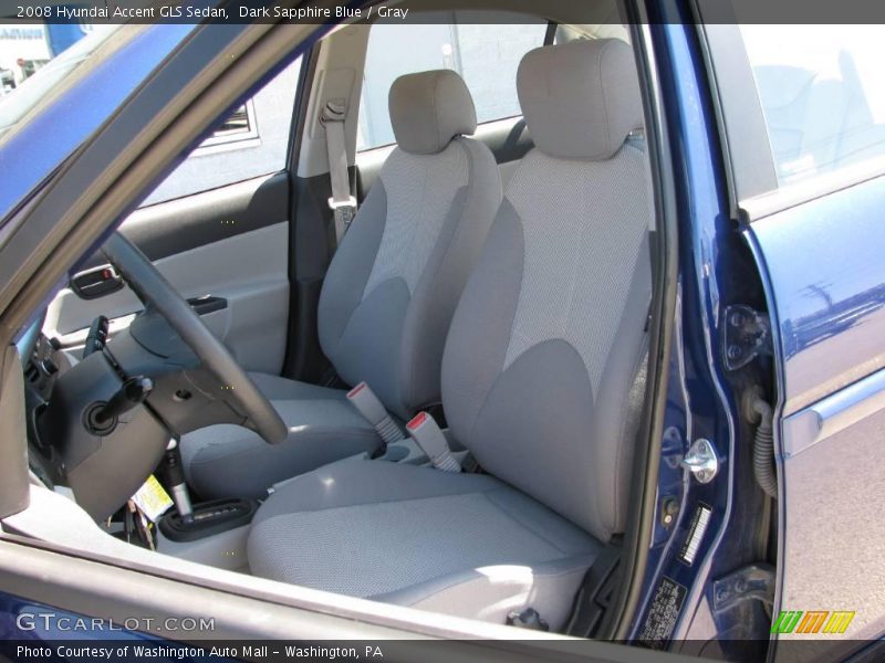 Dark Sapphire Blue / Gray 2008 Hyundai Accent GLS Sedan