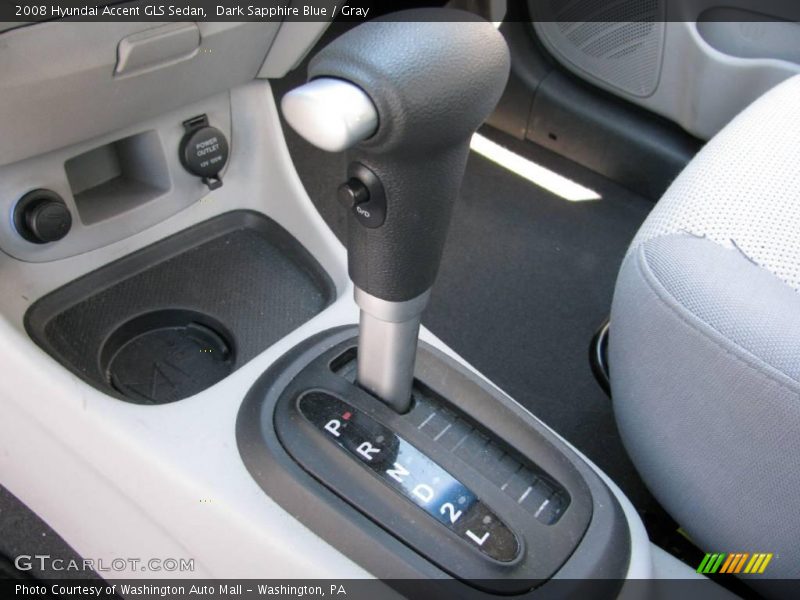 Dark Sapphire Blue / Gray 2008 Hyundai Accent GLS Sedan