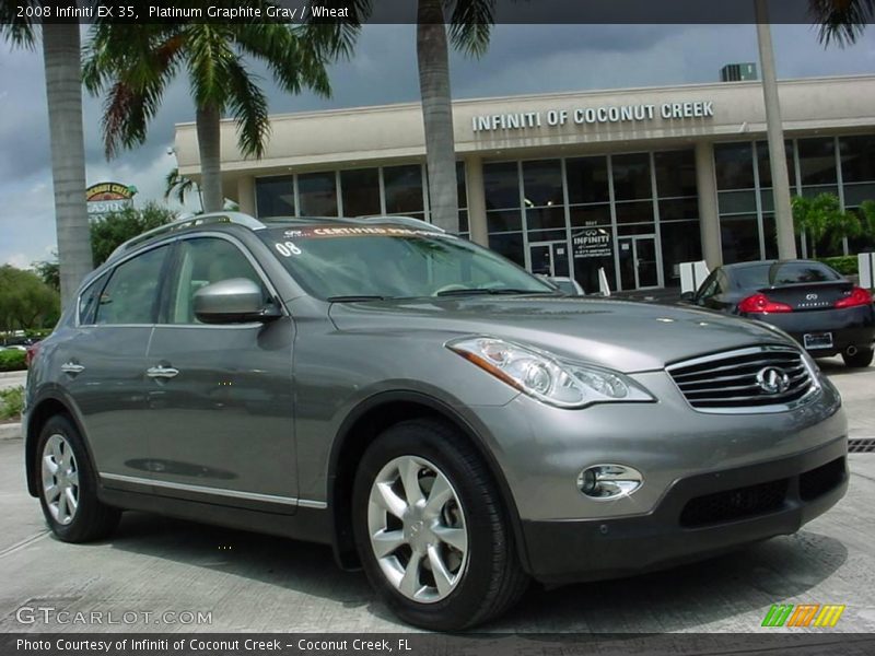 Platinum Graphite Gray / Wheat 2008 Infiniti EX 35
