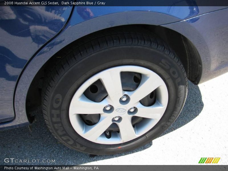 Dark Sapphire Blue / Gray 2008 Hyundai Accent GLS Sedan