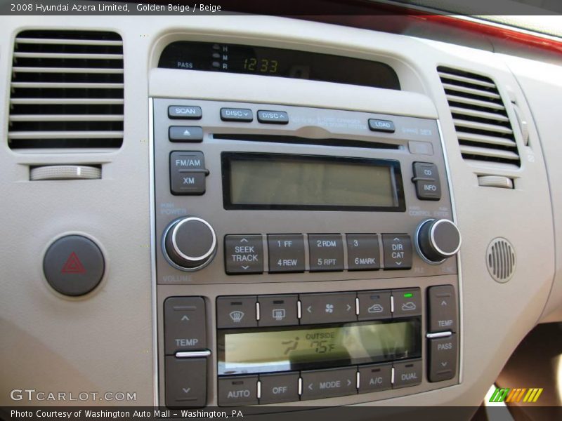 Golden Beige / Beige 2008 Hyundai Azera Limited