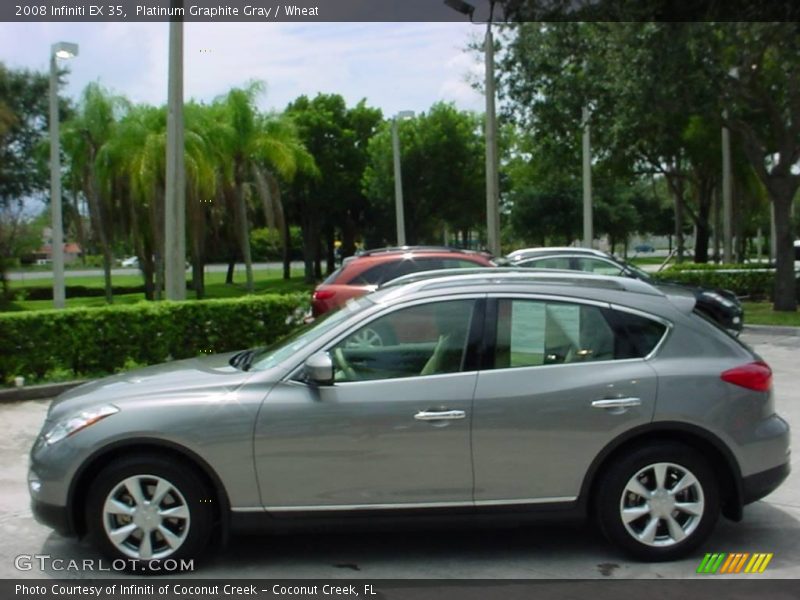 Platinum Graphite Gray / Wheat 2008 Infiniti EX 35