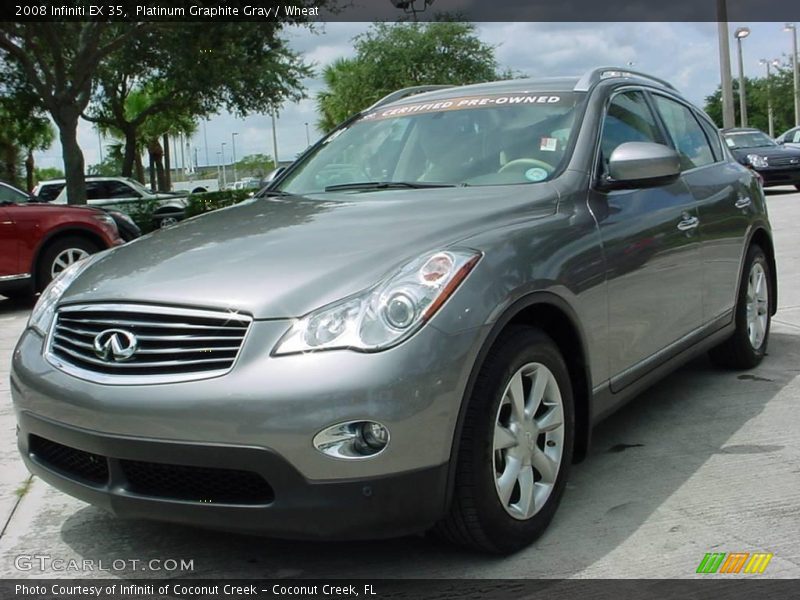 Platinum Graphite Gray / Wheat 2008 Infiniti EX 35