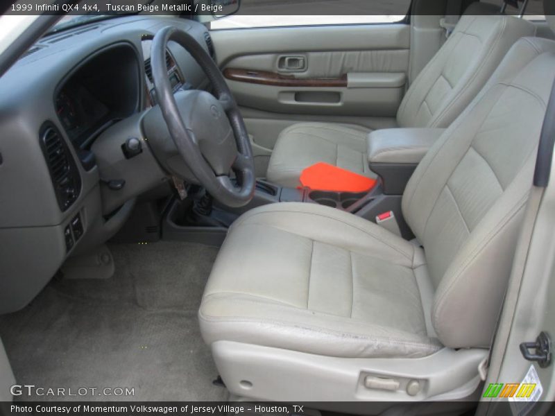 Tuscan Beige Metallic / Beige 1999 Infiniti QX4 4x4