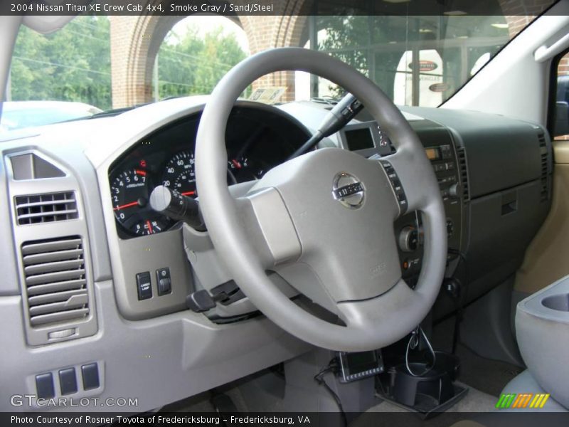 Smoke Gray / Sand/Steel 2004 Nissan Titan XE Crew Cab 4x4