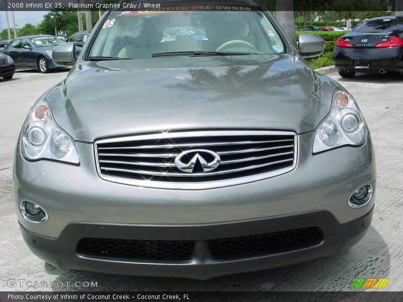 Platinum Graphite Gray / Wheat 2008 Infiniti EX 35