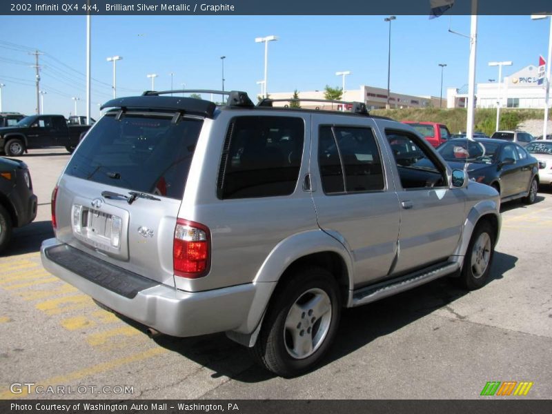 Brilliant Silver Metallic / Graphite 2002 Infiniti QX4 4x4