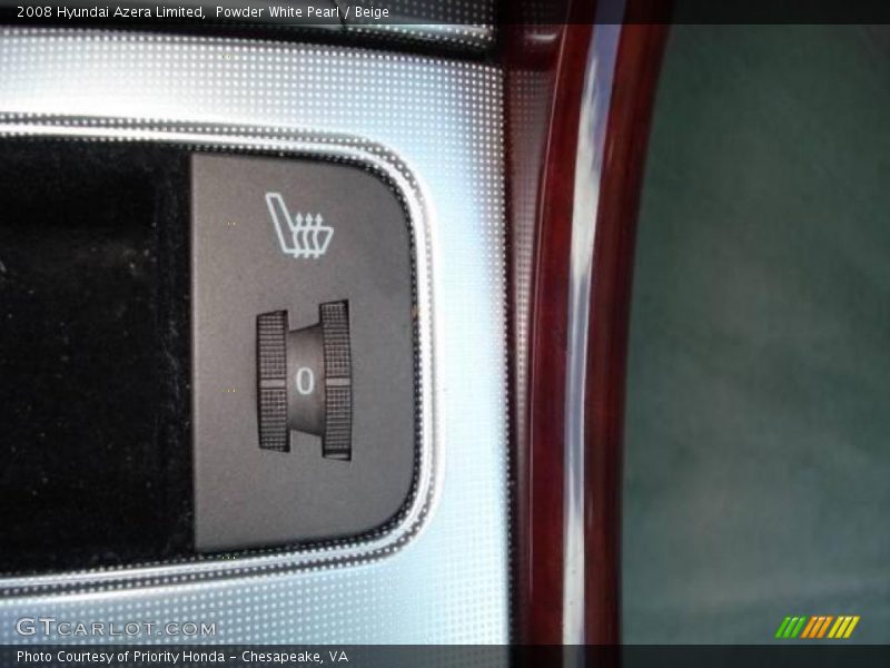 Powder White Pearl / Beige 2008 Hyundai Azera Limited