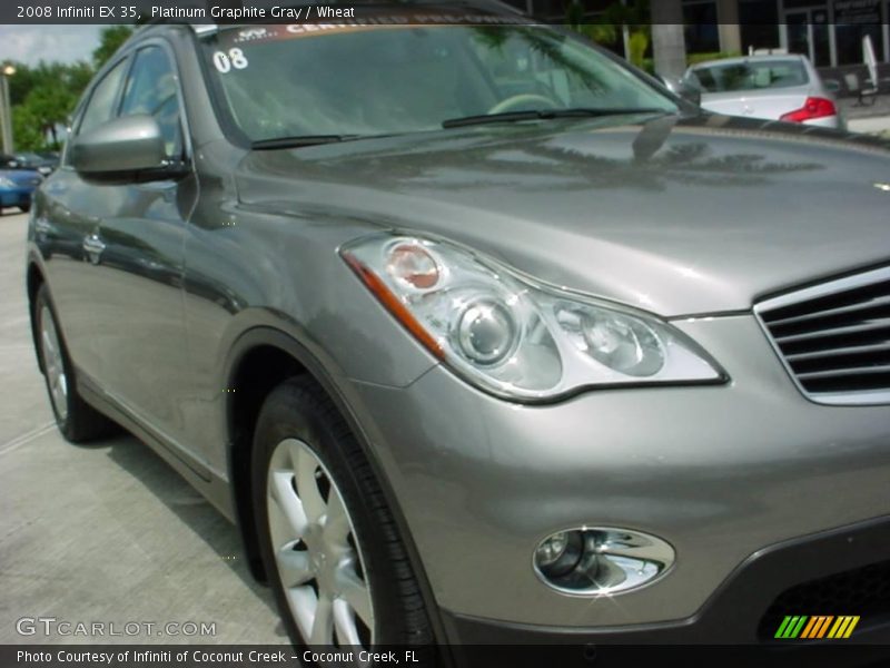 Platinum Graphite Gray / Wheat 2008 Infiniti EX 35