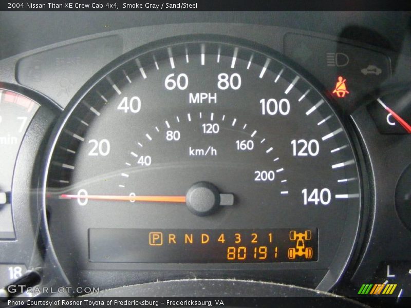 Smoke Gray / Sand/Steel 2004 Nissan Titan XE Crew Cab 4x4