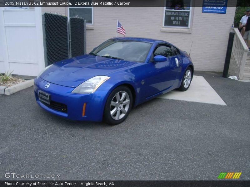 Daytona Blue Metallic / Carbon 2005 Nissan 350Z Enthusiast Coupe