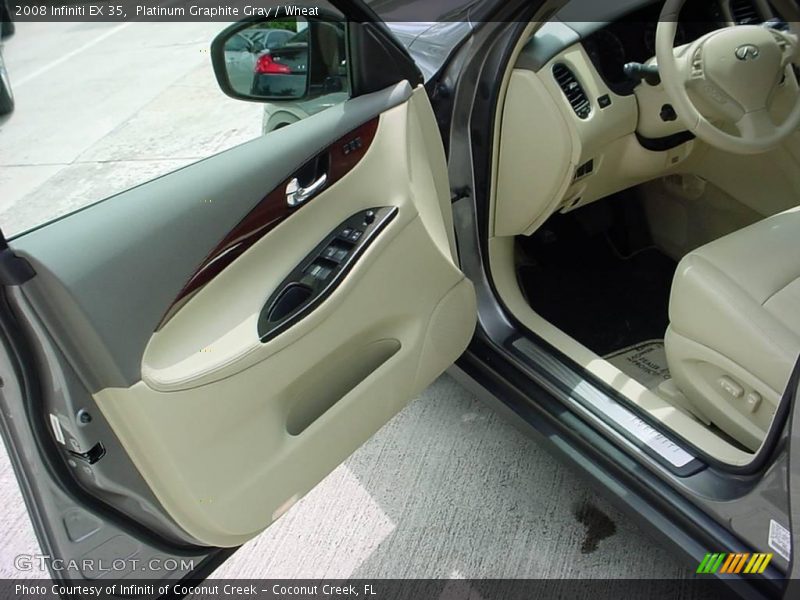 Platinum Graphite Gray / Wheat 2008 Infiniti EX 35