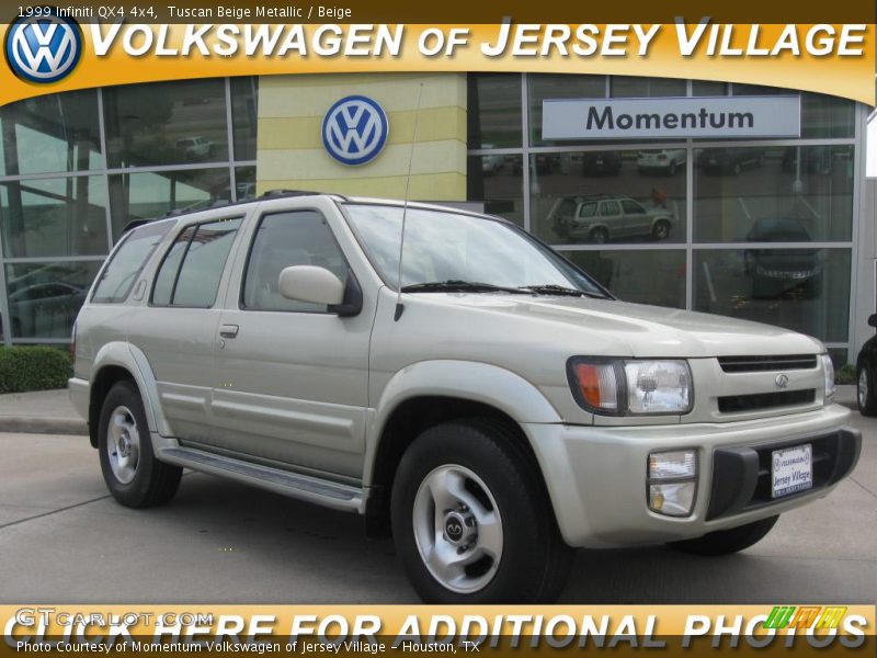 Tuscan Beige Metallic / Beige 1999 Infiniti QX4 4x4
