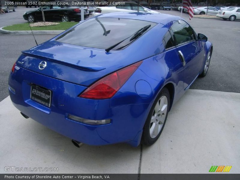 Daytona Blue Metallic / Carbon 2005 Nissan 350Z Enthusiast Coupe