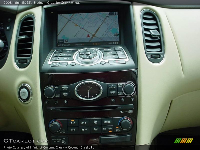 Platinum Graphite Gray / Wheat 2008 Infiniti EX 35