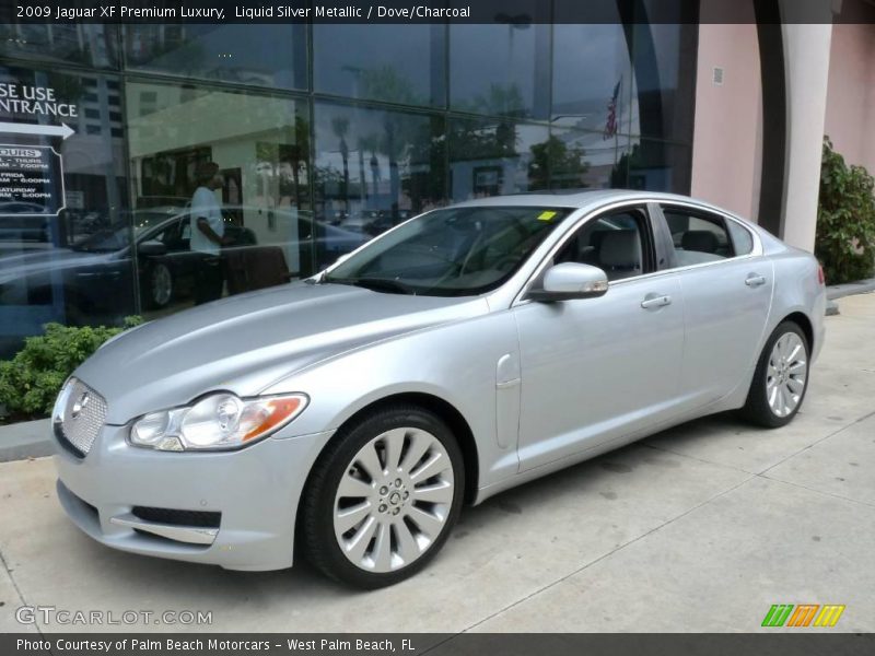 Liquid Silver Metallic / Dove/Charcoal 2009 Jaguar XF Premium Luxury