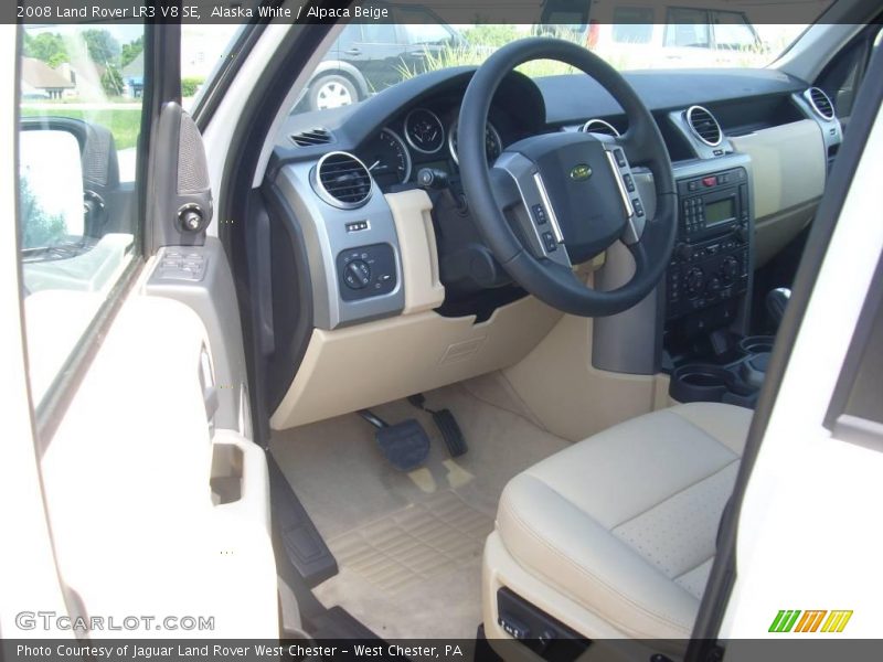 Alaska White / Alpaca Beige 2008 Land Rover LR3 V8 SE