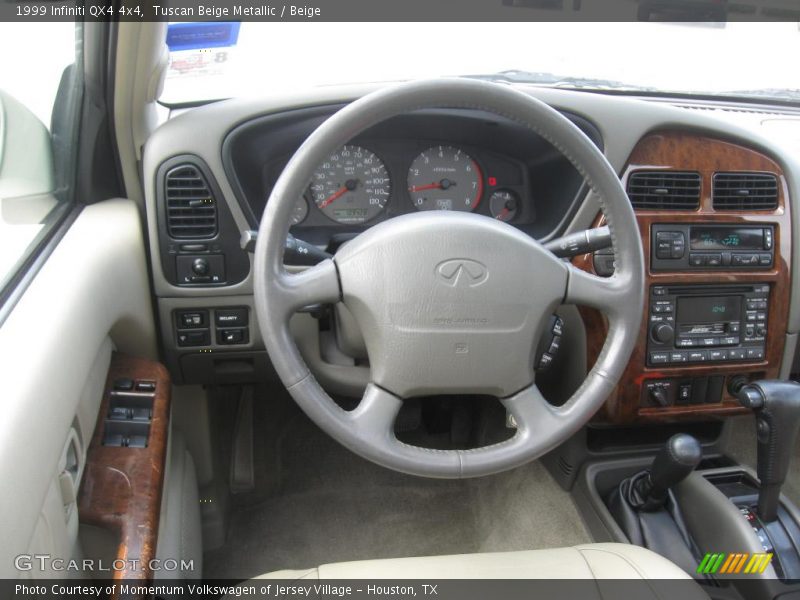 Tuscan Beige Metallic / Beige 1999 Infiniti QX4 4x4
