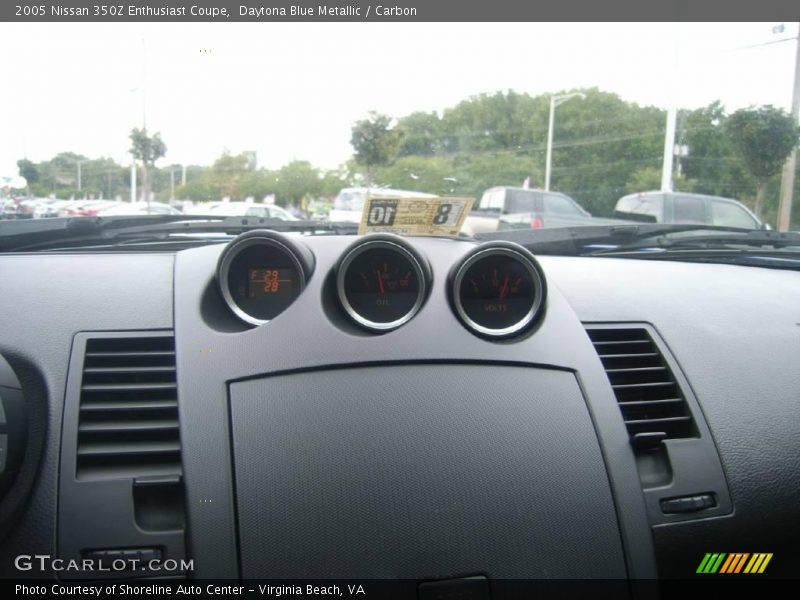Daytona Blue Metallic / Carbon 2005 Nissan 350Z Enthusiast Coupe