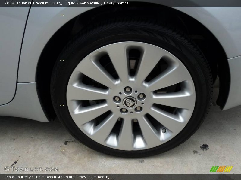 Liquid Silver Metallic / Dove/Charcoal 2009 Jaguar XF Premium Luxury