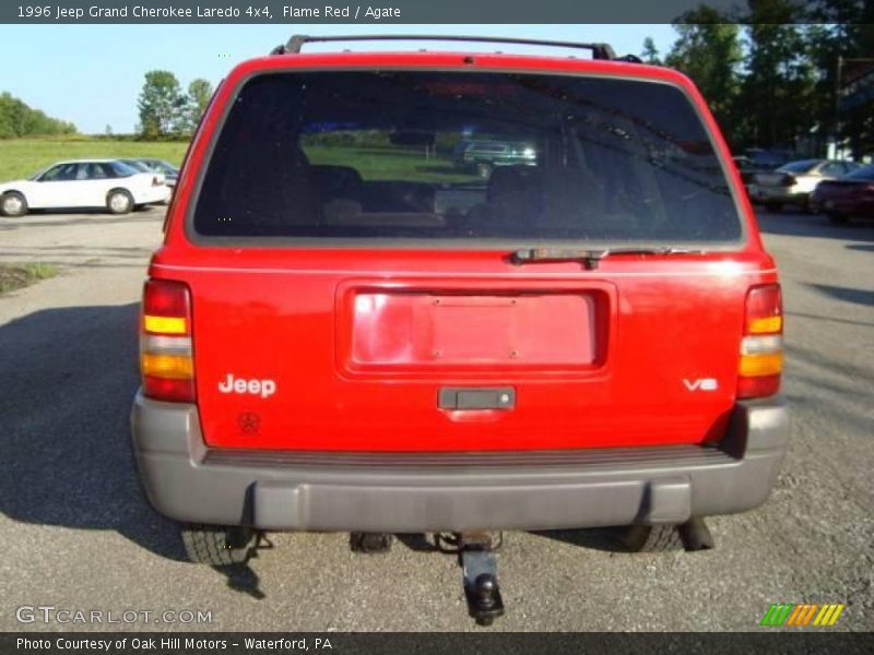 Flame Red / Agate 1996 Jeep Grand Cherokee Laredo 4x4