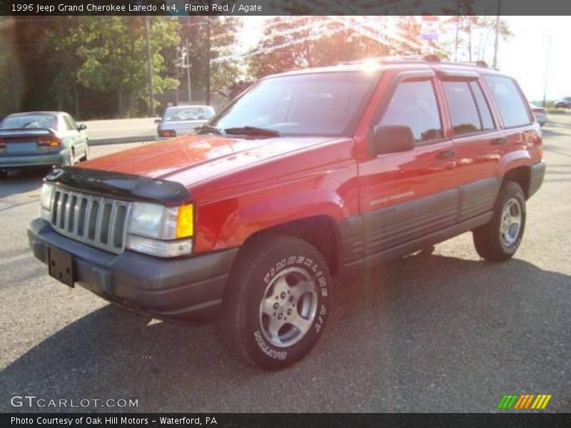 Flame Red / Agate 1996 Jeep Grand Cherokee Laredo 4x4
