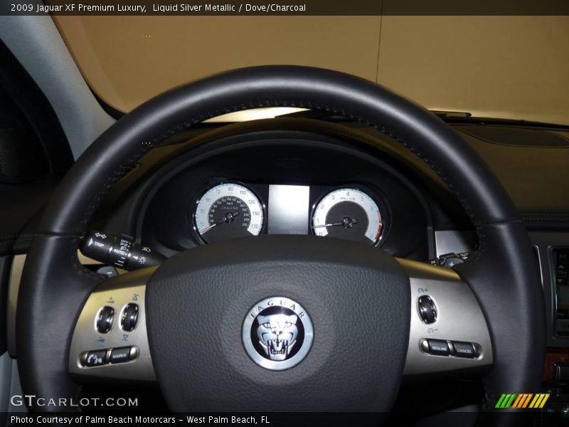 Liquid Silver Metallic / Dove/Charcoal 2009 Jaguar XF Premium Luxury