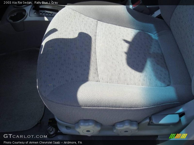 Rally Blue / Gray 2003 Kia Rio Sedan