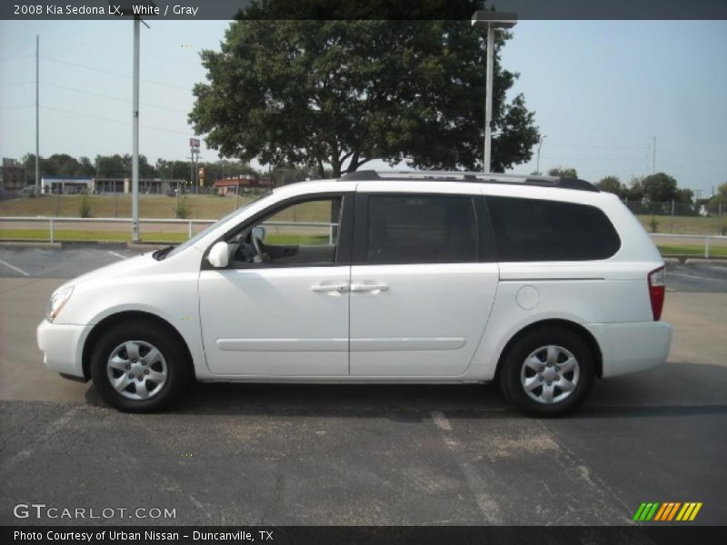 White / Gray 2008 Kia Sedona LX