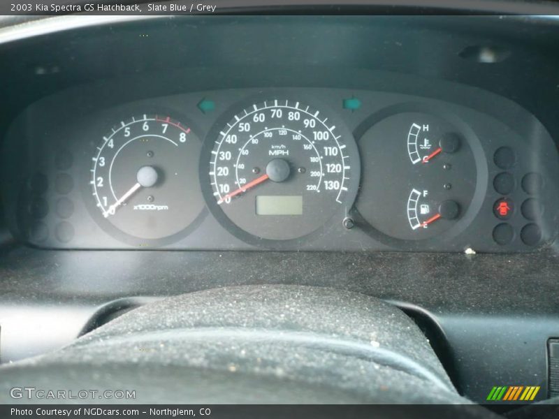 Slate Blue / Grey 2003 Kia Spectra GS Hatchback