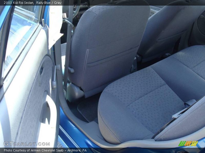 Rally Blue / Gray 2003 Kia Rio Sedan