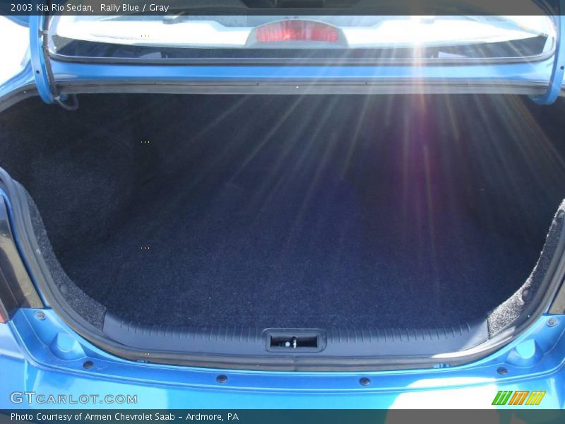 Rally Blue / Gray 2003 Kia Rio Sedan