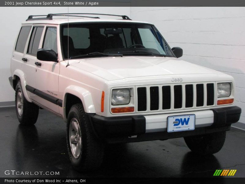 Stone White / Agate 2001 Jeep Cherokee Sport 4x4