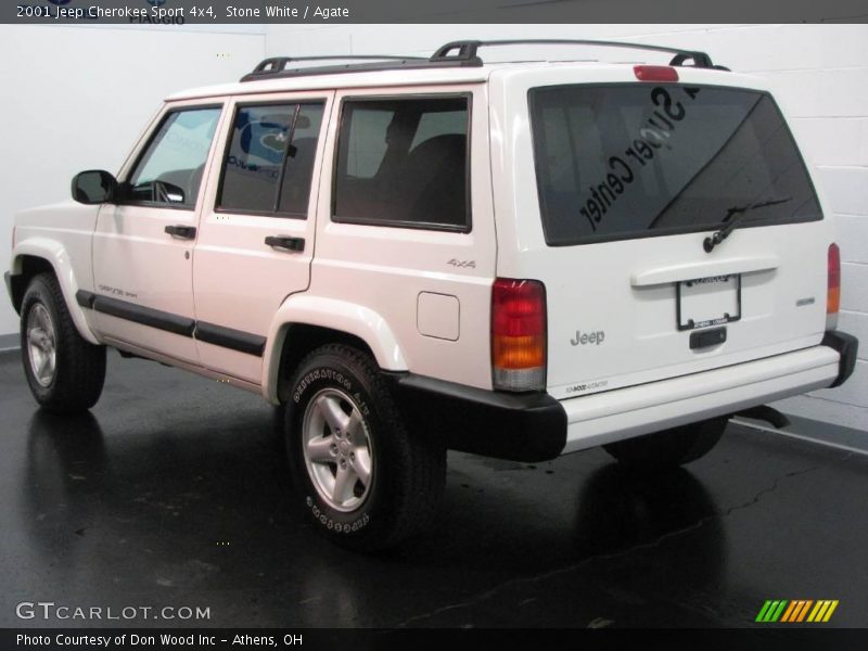 Stone White / Agate 2001 Jeep Cherokee Sport 4x4