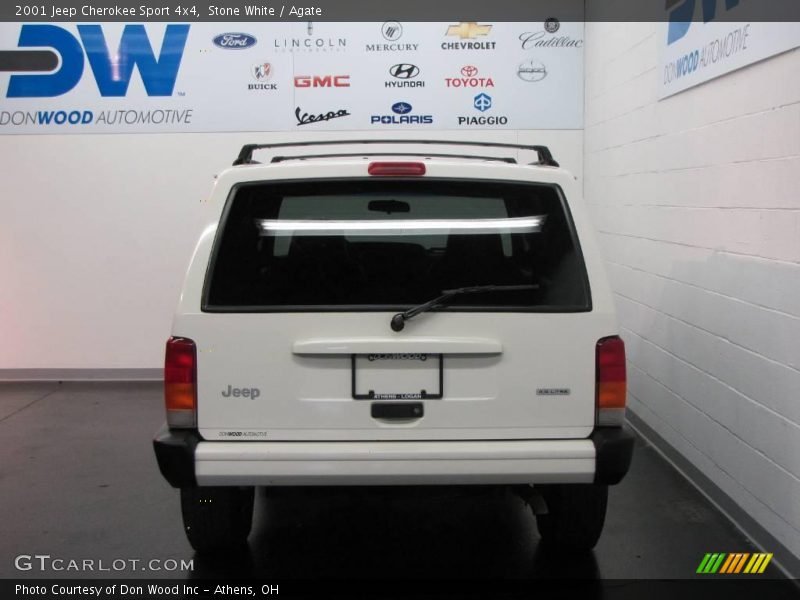 Stone White / Agate 2001 Jeep Cherokee Sport 4x4