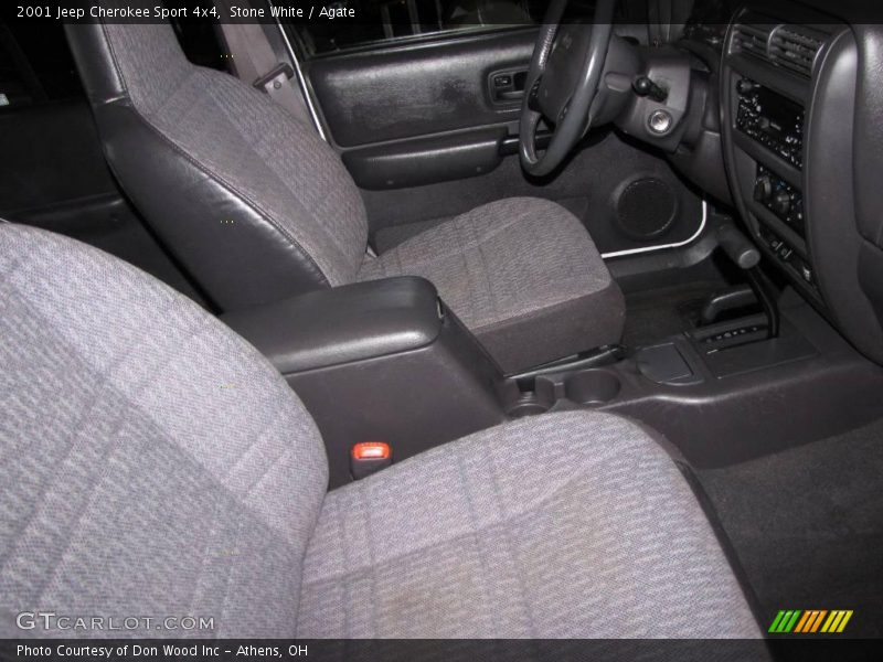 Stone White / Agate 2001 Jeep Cherokee Sport 4x4