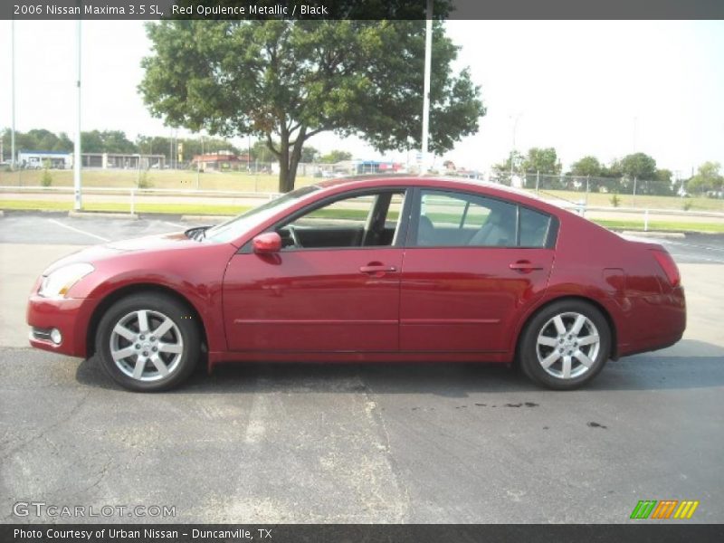 Red Opulence Metallic / Black 2006 Nissan Maxima 3.5 SL