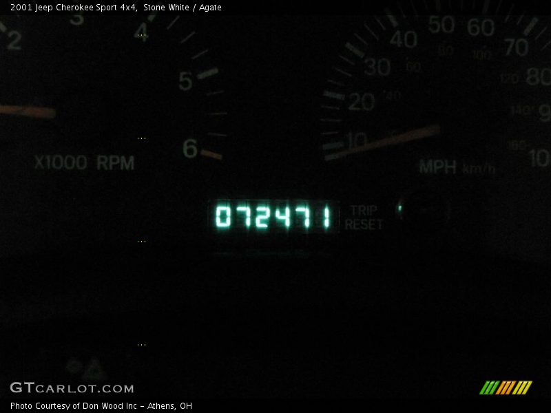 Stone White / Agate 2001 Jeep Cherokee Sport 4x4
