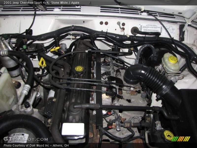 Stone White / Agate 2001 Jeep Cherokee Sport 4x4