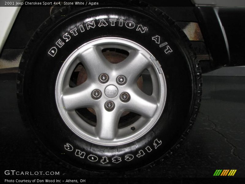 Stone White / Agate 2001 Jeep Cherokee Sport 4x4