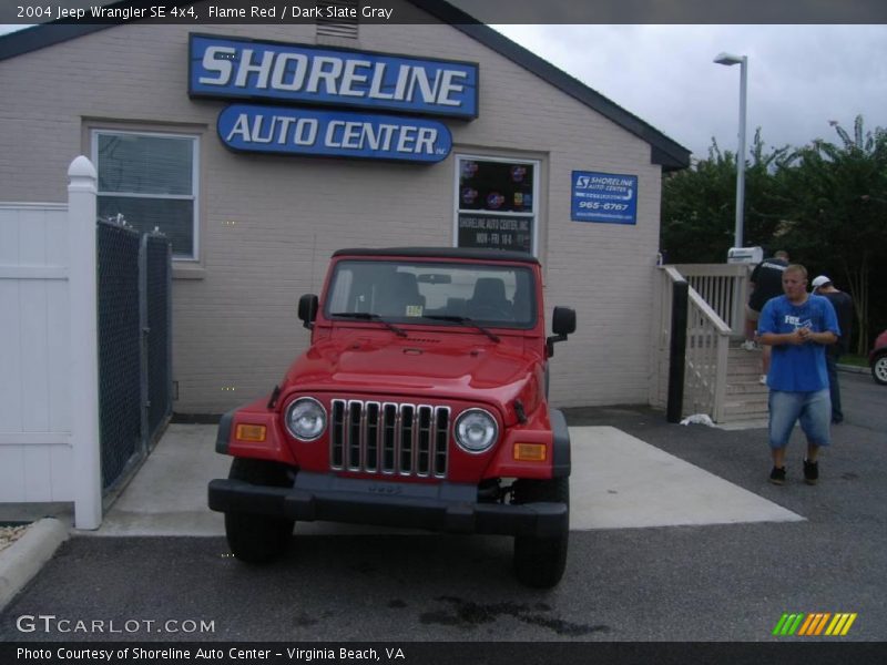 Flame Red / Dark Slate Gray 2004 Jeep Wrangler SE 4x4
