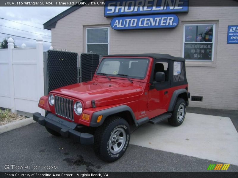 Flame Red / Dark Slate Gray 2004 Jeep Wrangler SE 4x4