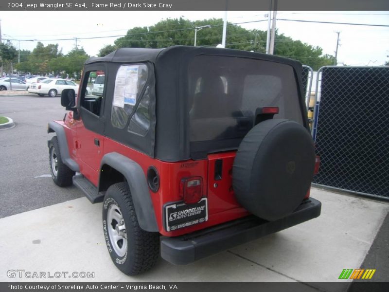 Flame Red / Dark Slate Gray 2004 Jeep Wrangler SE 4x4
