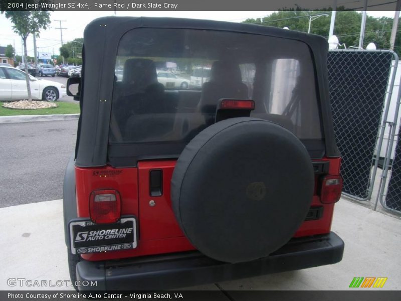 Flame Red / Dark Slate Gray 2004 Jeep Wrangler SE 4x4